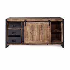 Buffet Industriel Porte Coulissante Bois Naturel 6 Tiroirs Metal Buffet Industriel Decoration Interieure Style Industriel Buffet Style Industriel