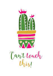 Can`t touch this text decorated prickly cactus with flower and inspirational quote isolated on white background cute hand drawn greeting cards poster logo sign print banner cacti vector illustration. Can T Touch This Cactus Cactus Illustration Succulent Plants Cactus Funny Printable Art Botanical Sara Ottavia Carolei Bibiduni Printable