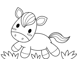 Introduce your kids to different breeds of horses with these fun color sheets! Printable Baby Horse Coloring Page