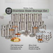 Bosch kitchen appliance package options at yale appliance in hanover. Buy Kitchen Cooks 70 Pcs Stainless Steel Storage Set Online At Best Price In India On Naaptol Com