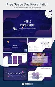Free Space Day Presentation Powerpoint Design Templates Powerpoint Presentation Design Powerpoint Design