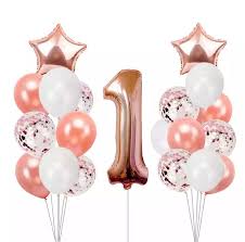Balloon Foil Balloons Balloon 1st Birthday Decoration Ideas For Boy Kit Ballon Anniversaire 1 An Number Balloons Birthday Birthday Party Balloon 1st Birthday Girls