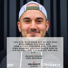 🔥Då var det dags för er att lära känna John Bäckman lite bättre. John är  stolt ägare av Crossfit Östersund men skulle nog hellre presentera sig som  coach😄 John är coachen som