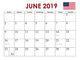 June 2019 Usa Holidays Calendar Holiday Calendar Usa Holidays Calendar