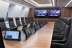 Video Conference Tables Tables For Video Conferences Fusion Conference Room Design Meeting Room Design Corporate Office Design