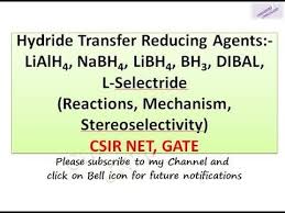 Lialh4 Nabh4 Libh4 Bh3 Dibal L Selectride Reactions Mechanis Reactions Chemistry Reducing Agent