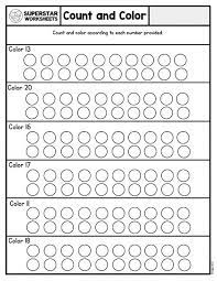 kindergarten counting worksheets superstar worksheets