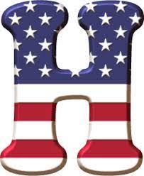 Ch B Estados Unidos Bandera De Usa Alfabeto Monograma Alfabeto