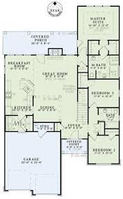 Houseplansplus Com Narrow Lot House Plans Narrow House Plans Garage House Plans