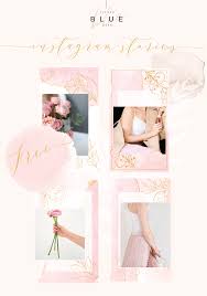 Maybe you would like to learn more about one of these? Spring Pink Gold Instagram Story Template Little Blue Deer Custom Blog Design And Website Design