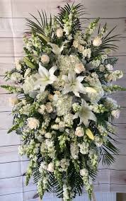 Wow with the perfect bouquet! Exquisite Tribute Standing Spary In Burbank Ca Samuel S Florist Funeral Flower Arrangements Large Flower Arrangements Funeral Flowers