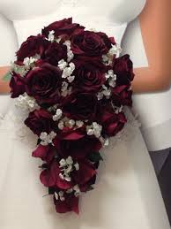 this listing is for a 1 artificial teardrop burgundy bridal bouquet 15 in length 10 at the wides rose wedding bouquet flower bouquet wedding teardrop bouquet