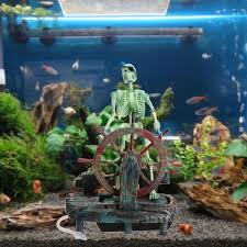 New Pirate Captain Aquarium Decorations Landscape Skeleton Wish Fish Tank Decorations Aquarium Decorations Aquarium Ornaments