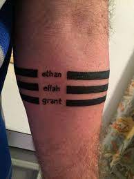 Two butterfly tattoos on the shins. What Does Three Lines Tattoo Mean Represent Symbolism