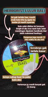 Jual biore whitening scrub body foam murah dari super indo di happyfresh. Rekomendasi Lulur Murah Review Herborist Lulur Bali Perawatan Kesehatan Sekolah