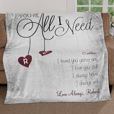 Shop online for blankets throws and quilts from a huge selection of popular items in saudi. Personalized Fleece Blanket 50x60 You Re All I Need Valentine S Day Gifts