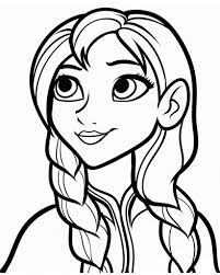 Frozen Anna Coloring Page Coloring Book Elsa Coloring Pages Frozen Coloring Frozen Coloring Pages