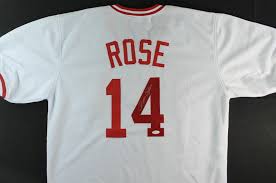 1920's chuck dressen game worn cincinnati reds cap. Pete Rose Signed Reds Throwback Jersey Jsa Coa Pristine Auction