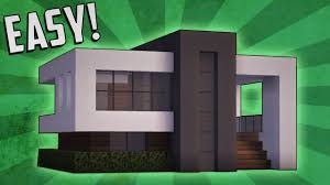 How To Build A Small Modern House In Minecraft Step By Step Easy Minecraft How To Build A Small Modern House Tutorial 14 Minecraft Small House Minecraft Small Modern House Minecraft Modern