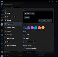 This update was originally intended to head out the door for windows insiders last week, as noted by microsoft, but it seems it was delayed for one reason or. How Can I Make My Skype Theme Dark Or Light Digital Citizen