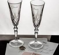 The Crystal Shoppe Personalized Wedding Glassware Barware Gifts