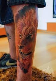 This image was a key in many cultures due to the diversity. 36 Nice Looking Lion Tattoos For Leg