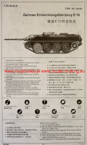 There were initially 40 panzer ivs (only 10 were ausf. German E 10 Tank Trumpeter 00385