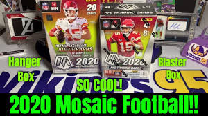 2020 panini mosaic football brings lots of color, a unique look for. 2020 Mosaic Football Blaster Box Hanger Box Openings Absolutely Amazing Football Cards Youtube