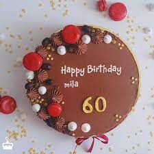 We have some of the eminent cake artists to craft these designer cakes. Happy Birthday Mila Cake With Name Birthday Cake Writing 60th Birthday Cakes Online Birthday Cake