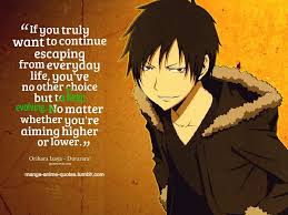 Pin By Michael Andrew On Silent Anime Quotes Durarara Anime