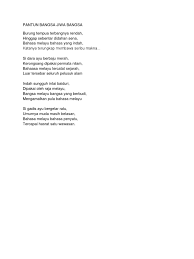 Translate bahasa jawa bisa dilakukan melalui situs ini secara mudah dan otomatis. Pantun Bangsa Jiwa Bangsa 1