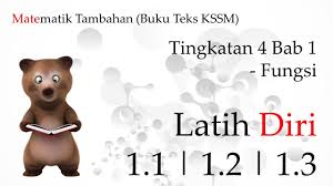 Belajar secara live dengan pandai tutor pandai tutor membawakan sesi pengajaran live berbentuk webinar. Matematik Tambahan Tingkatan 4 Kssm Bab 1 Fungsi Latih Diri 1 7 Buku Teks Youtube