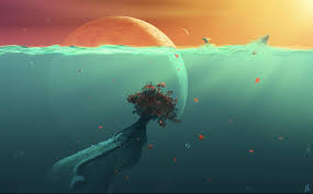 Find abyss wallpapers hd for desktop computer. Fantasy Whale Wallpaper Deep Ocean 2731x1701 Wallpaper Teahub Io