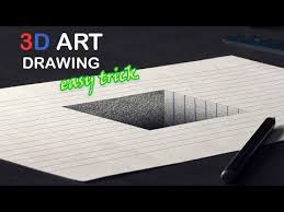The draw 3d letters step by step sampled below includes step by step examples for each letter. Easy Drawing Of A 3d Hole Pencil Trick Art Tutorial On Line Paper Youtube