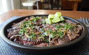 Skirt steak is a cut of beef that comes from the plate primal, found below the rib. Food Wishes Video Recipes Grilled Mojo Beef Rhymes With Everybody Say Ho