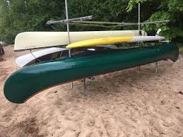 The rack spans 8', stands 64 tall and has 20 of clearance between. How To Build A Canoe Stand An Intro Guide Simplified Building