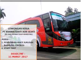 Rute paling banyak dari bus. Lowongan Kerja Kernet Bus Terbaru
