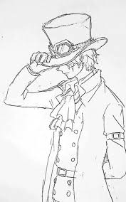 ワンピろぐ ほぼサボ 5 ワンピースルフィ イラスト イラスト 線画