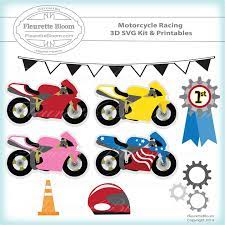 Download Motorcycle Racing 3d Svg Kit Printables