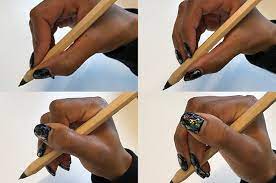 It is best to use both hands simultaneously, then the other hand cannot be used to help. Do You Hold Your Pencil The Proper Way