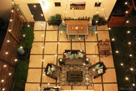 Our patio dining space is right next to the house, with no convenient trees nearby. How To Hang Patio String Lights Blue I Style