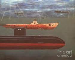 Key shipmates on eternal patrol. Eternal Patrol 2 Painting By Mickael Bruce