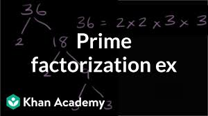 prime factorization exercise video khan academy