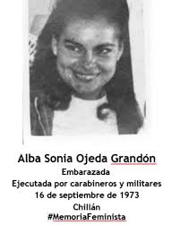 Mi nombre es Alba Ojeda. Trabajaba como funcionaria en el Servicio de  Cooperación Técnica SERCOTEC y estaba casada con el alcalde de Chillan  Ricardo Lagos Reyes, de militancia socialista. A mis 29