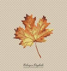 Each donation helps to support the cost of the website and encourages me to post more free charts. Pattern Autumn Leaf Cross Stitch Pattern Crossstitch