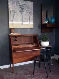 Danish Modern Mid Century Secretary Desk Vintage Mid Century Furniture Mid Century Furniture Interior