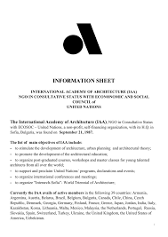 Uciss malaysia ➞ architecture & building ➞ master of architecture. Information Sheet