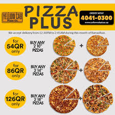 You May Now Choose A Pair Of Yellow Cab Pizza Qatar Facebook