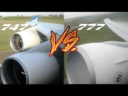 It is the world's largest twinjet. Engine Sound Battle Boeing 777 Vs 747 Choose Your Favourite Youtube