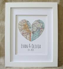 Framed Map Of Our Hearts Personalized Art Piece Makes A Etsy Thoughtful Wedding Gifts Destination Wedding Etiquette Wedding Gifts